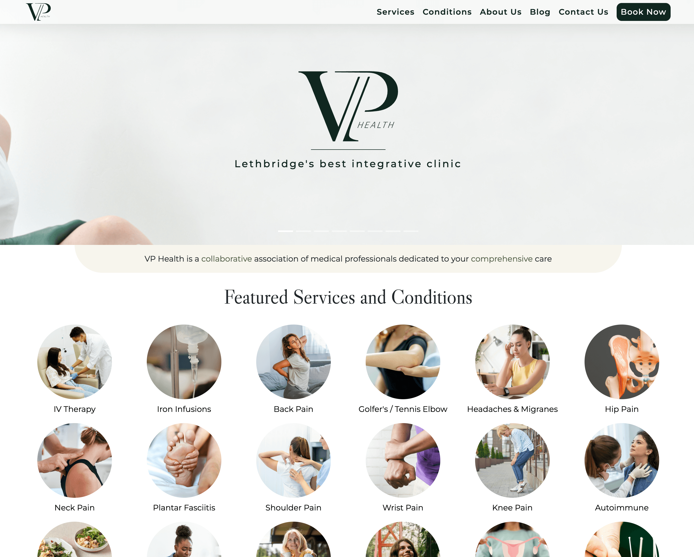 Screenshot of VP Health